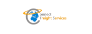 Logo with a blue globe encircled by an orange ring, accompanied by the text 'Connect Freight Services