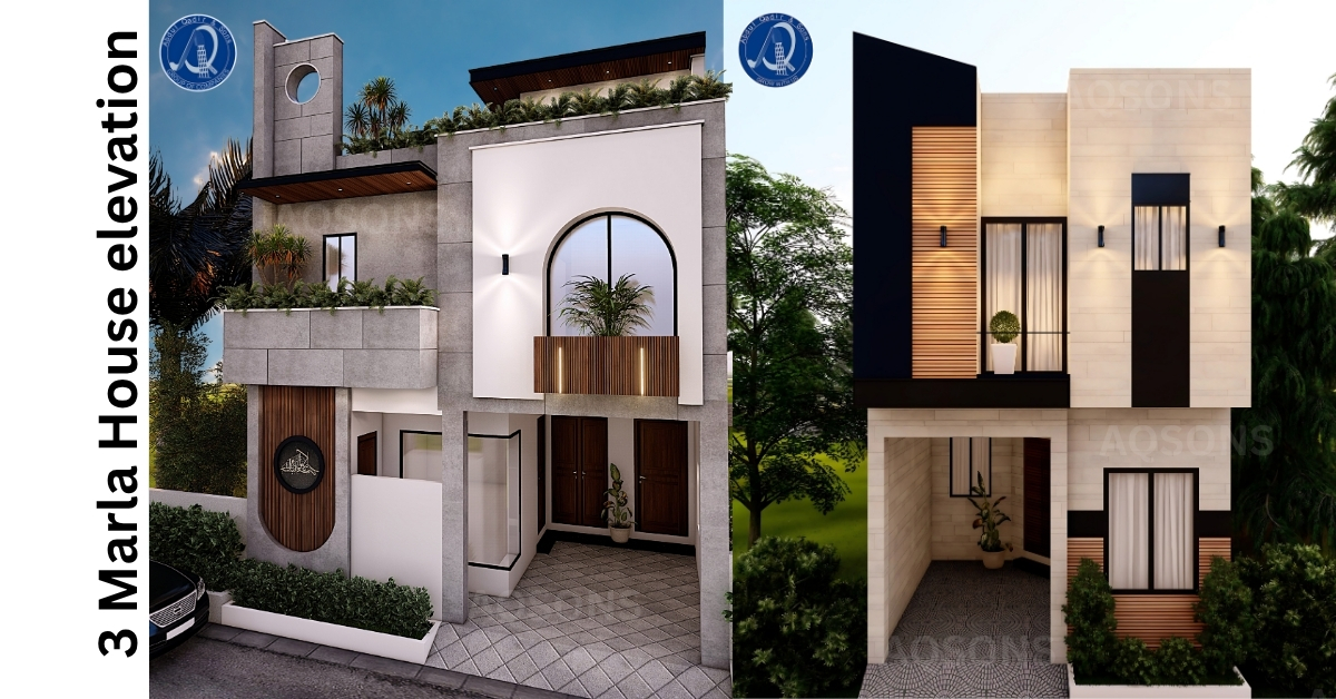 3 Marla House ELEVATION in Pakistan