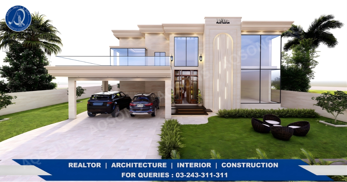 classic facade in dha lahore