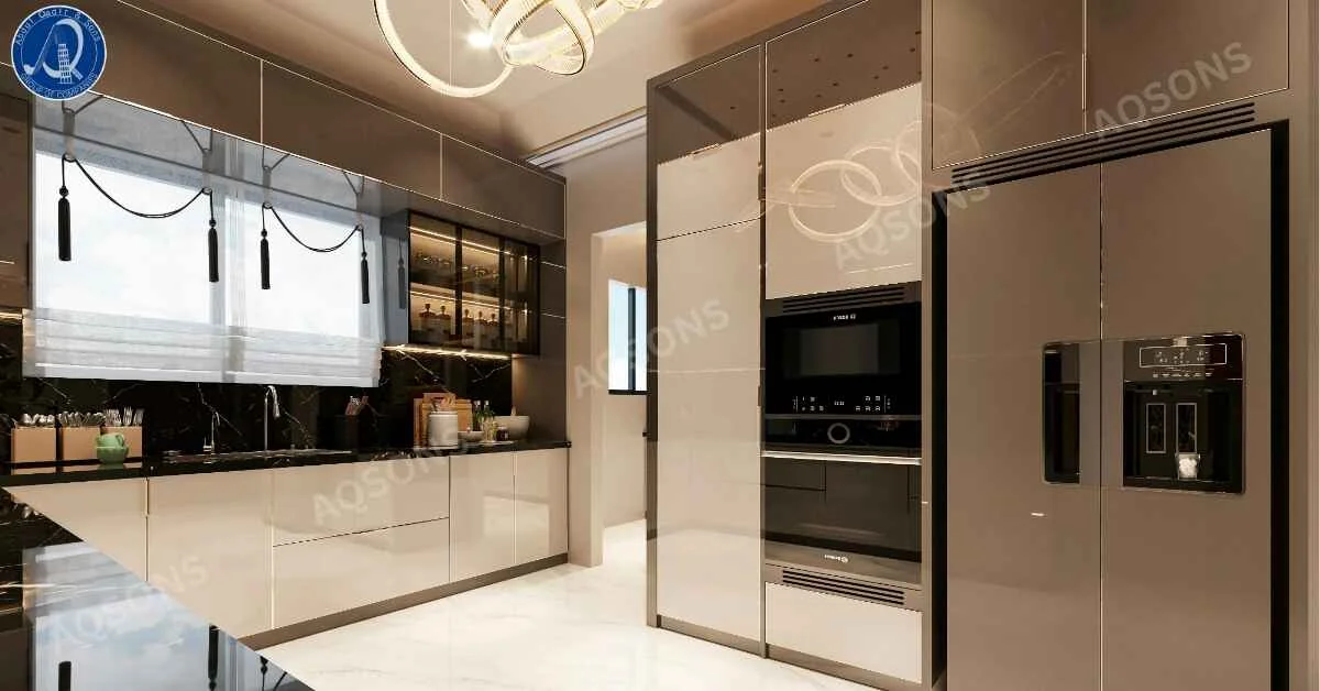 Kitchen Marble Floor Design