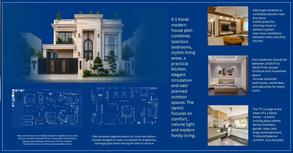 1 kanal classic house plan with basement print