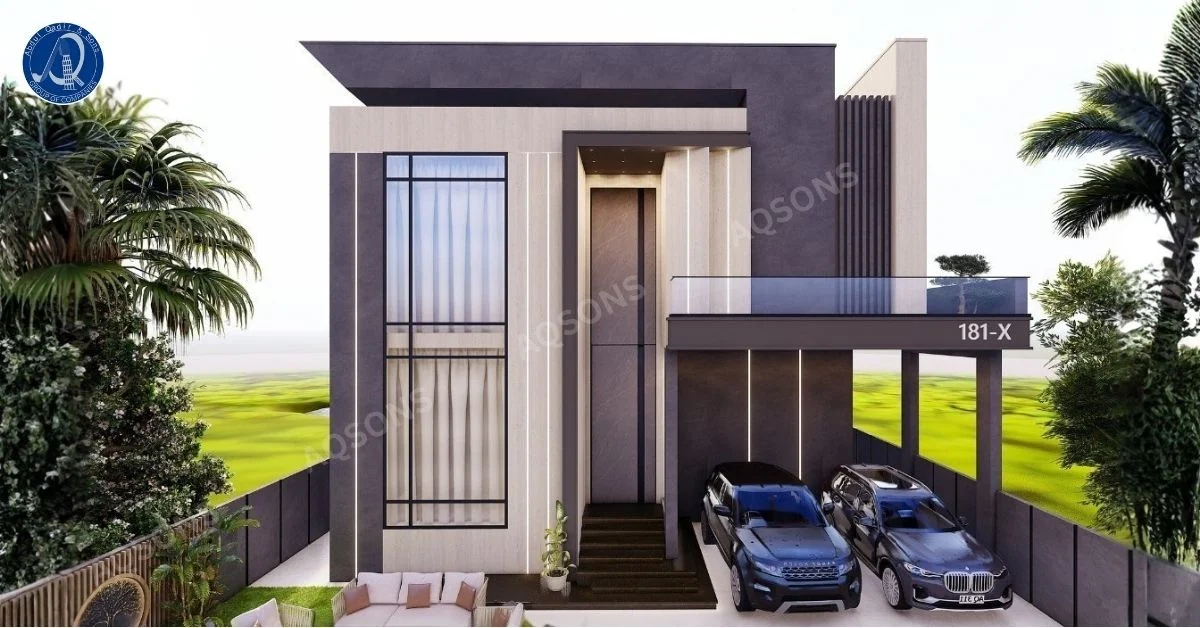 1 kanal modern house plan with 5 bedroom
