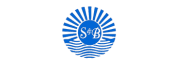 Blue circular logo with radiating lines and wave patterns, featuring the letters 'S' and 'B' in the center.