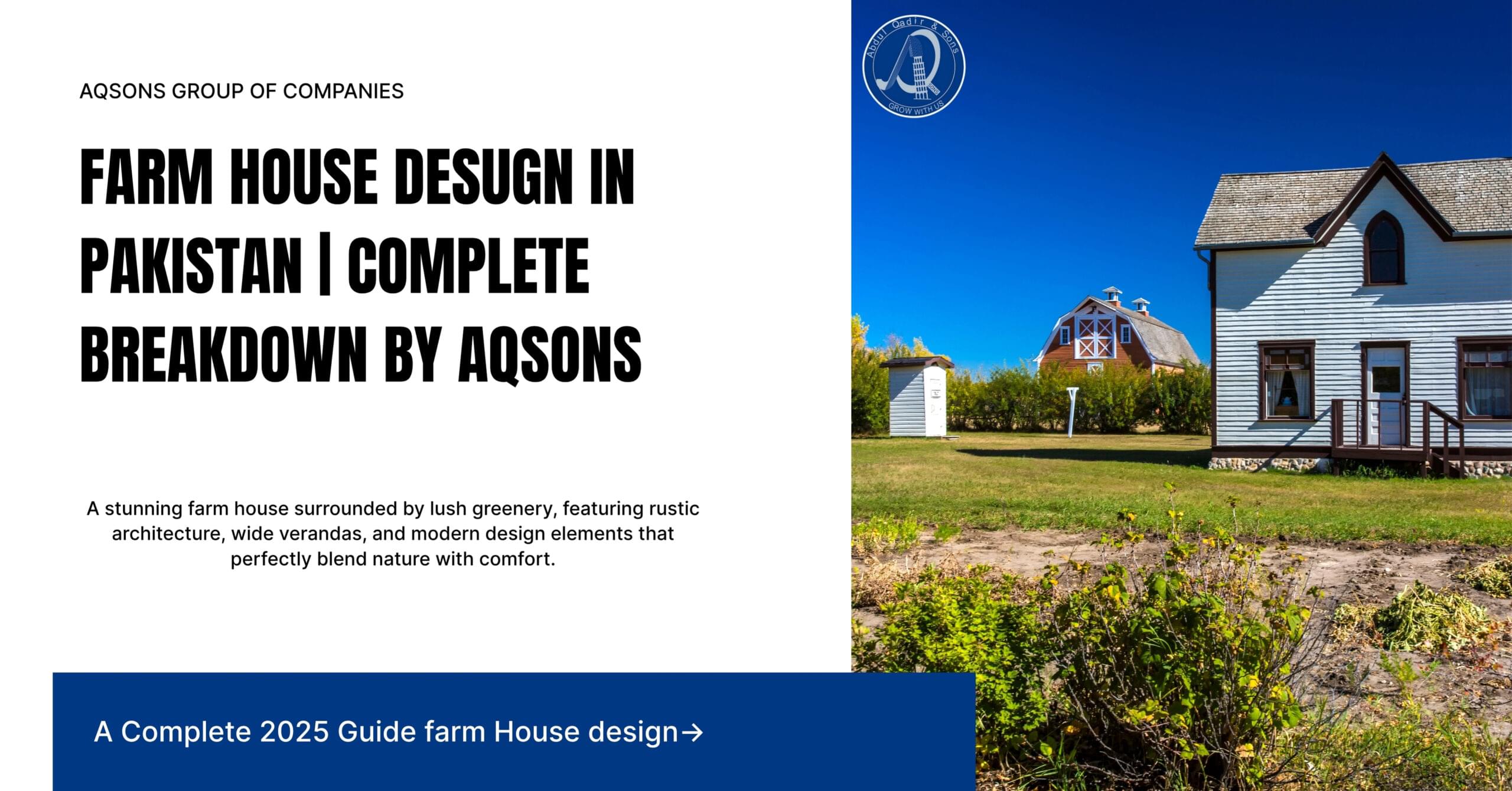 Beautiful farm house with modern rustic design, surrounded by green landscape and natural light.