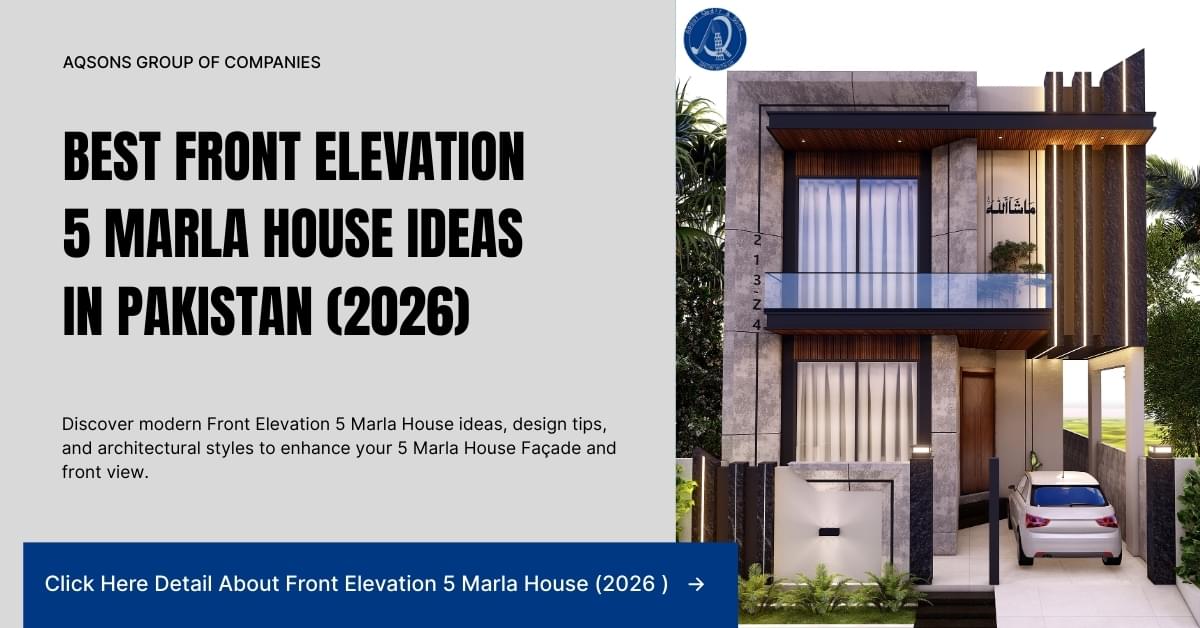 Discover modern Front Elevation 5 Marla House ideas, design tips, and architectural styles to enhance your 5 Marla House Façade and front view.