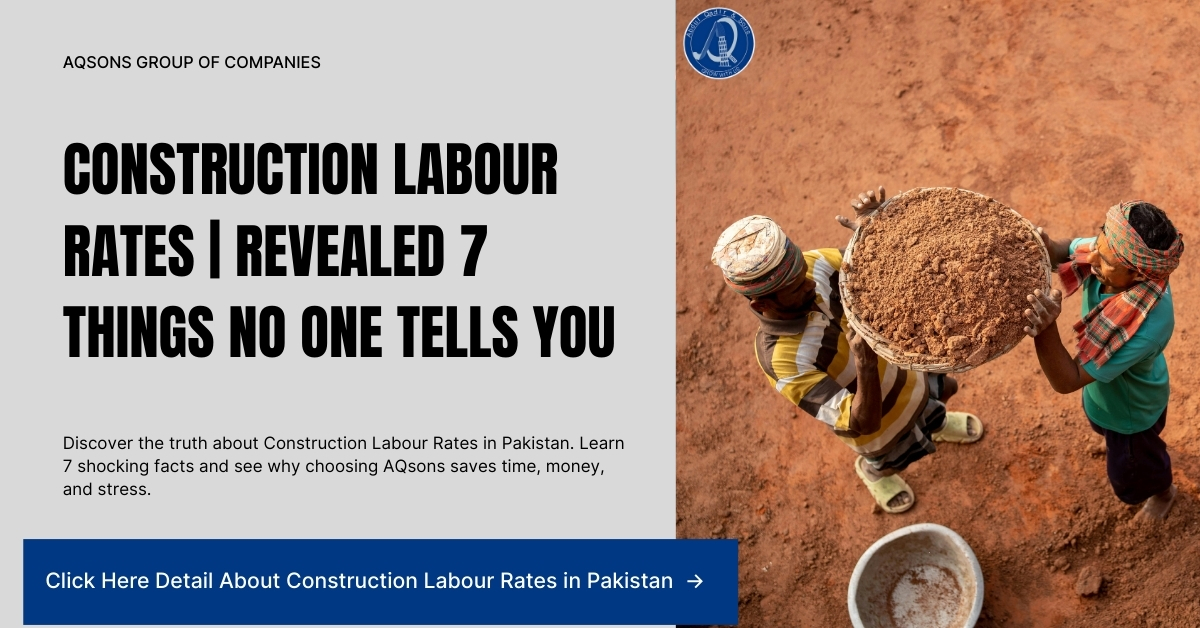 Discover the truth about Construction Labour Rates in Pakistan. Learn 7 shocking facts and see why choosing AQsons saves time, money, and stress.